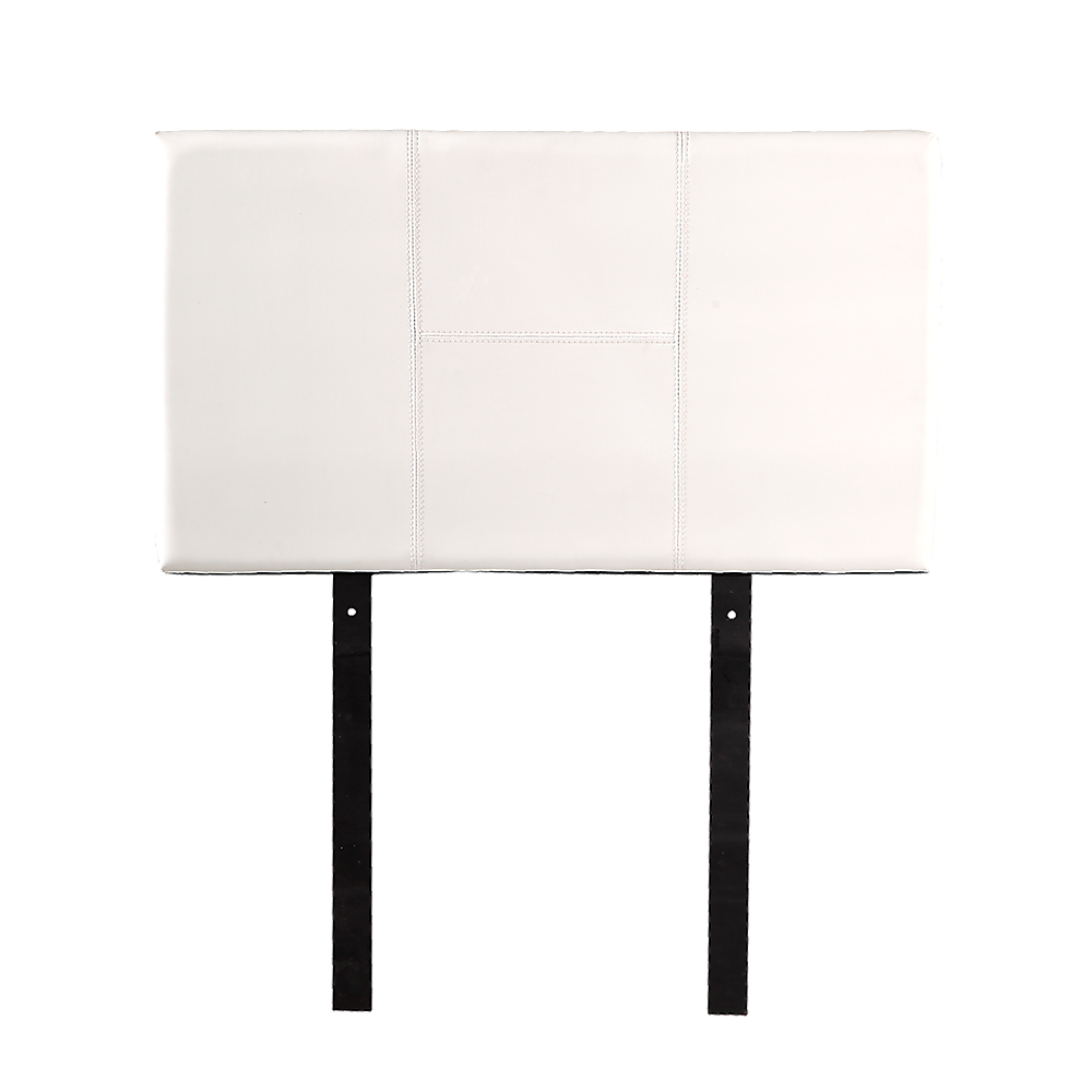 PU Leather Single Bed Headboard Bedhead - White - Cosy Abode