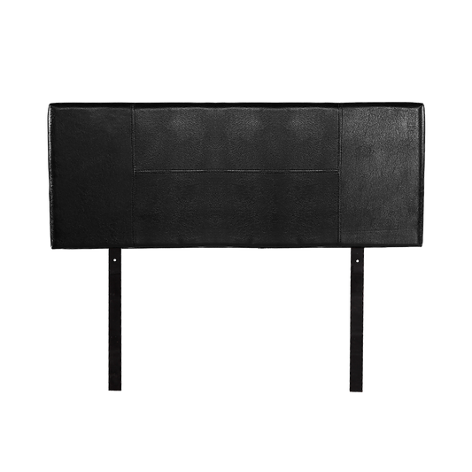 PU Leather Double Bed Headboard Bedhead - Black - Cosy Abode