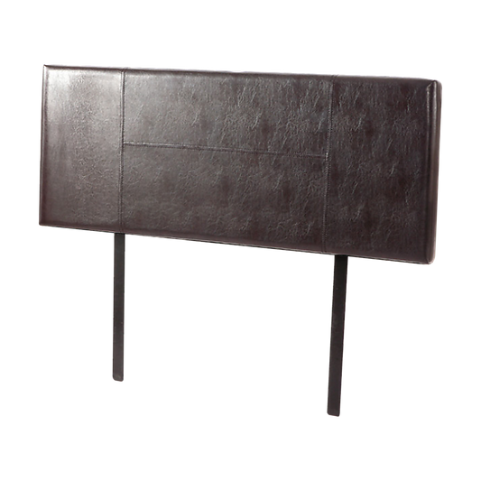 PU Leather Double Bed Headboard Bedhead - Brown - Cosy Abode