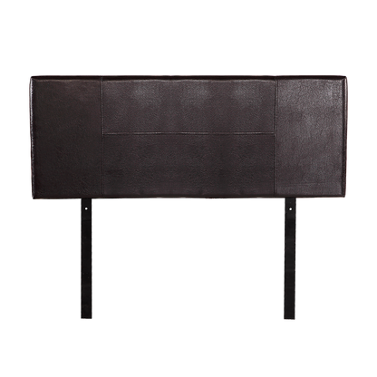 PU Leather Double Bed Headboard Bedhead - Brown - Cosy Abode