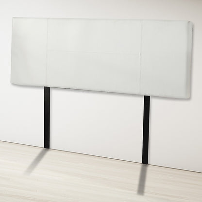 PU Leather Double Bed Headboard Bedhead - White - Cosy Abode