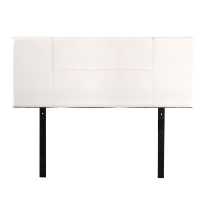 PU Leather Double Bed Headboard Bedhead - White - Cosy Abode