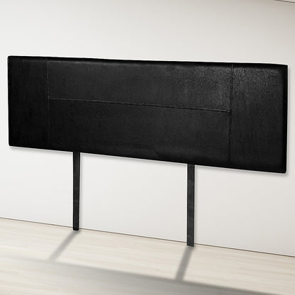 PU Leather Queen Bed Headboard Bedhead - Black - Cosy Abode