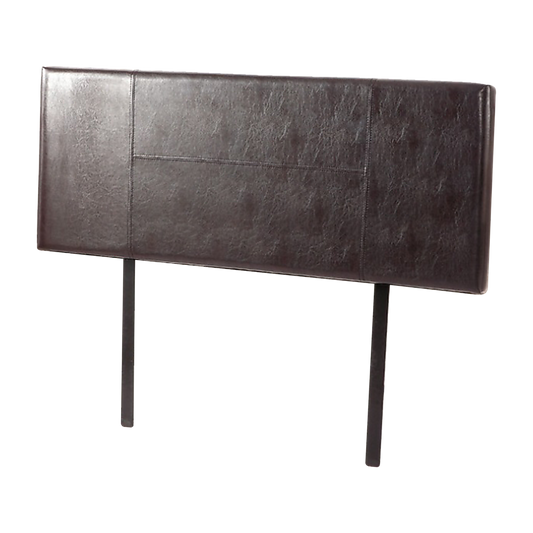 PU Leather Queen Bed Headboard Bedhead - Brown - Cosy Abode