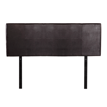 PU Leather Queen Bed Headboard Bedhead - Brown - Cosy Abode
