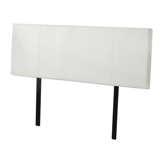 PU Leather Queen Bed Headboard Bedhead - White - Cosy Abode