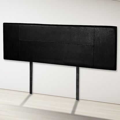 PU Leather King Bed Headboard Bedhead - Black - Cosy Abode