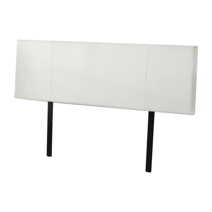 PU Leather King Bed Headboard Bedhead - White - Cosy Abode