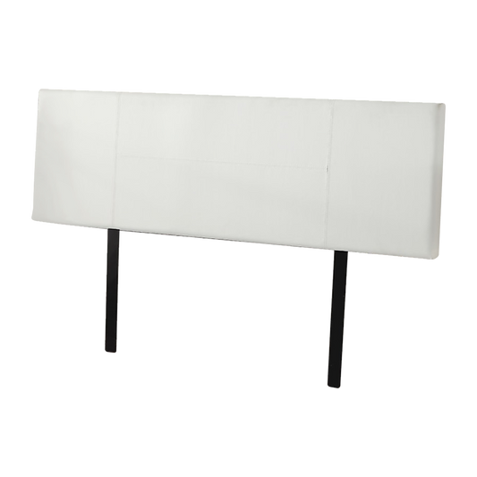 PU Leather King Bed Headboard Bedhead - White - Cosy Abode