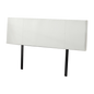 PU Leather King Bed Headboard Bedhead - White - Cosy Abode