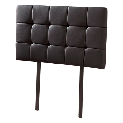 PU Leather Single Bed Deluxe Headboard Bedhead - Black - Cosy Abode