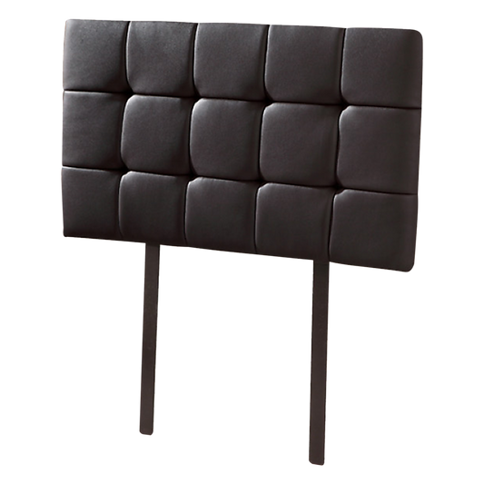PU Leather Single Bed Deluxe Headboard Bedhead - Black - Cosy Abode