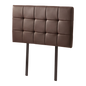 PU Leather Single Bed Deluxe Headboard Bedhead - Brown - Cosy Abode