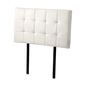 PU Leather Single Bed Deluxe Headboard Bedhead - White - Cosy Abode