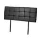 PU Leather Double Bed Deluxe Headboard Bedhead - Black - Cosy Abode