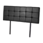 PU Leather Queen Bed Deluxe Headboard Bedhead - Black - Cosy Abode