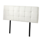 PU Leather Queen Bed Deluxe Headboard Bedhead - White - Cosy Abode
