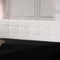 PU Leather King Bed Deluxe Headboard Bedhead - White - Cosy Abode