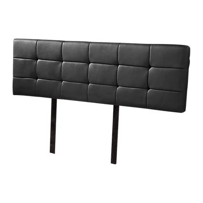 PU Leather King Bed Deluxe Headboard Bedhead - Black - Cosy Abode