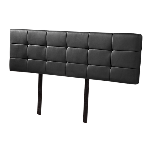 PU Leather King Bed Deluxe Headboard Bedhead - Black - Cosy Abode