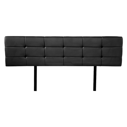 PU Leather King Bed Deluxe Headboard Bedhead - Black - Cosy Abode