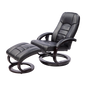 PU Leather Massage Chair Recliner Ottoman Lounge Remote - Cosy Abode