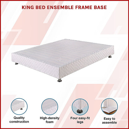 King Bed Ensemble Frame Base - Cosy Abode