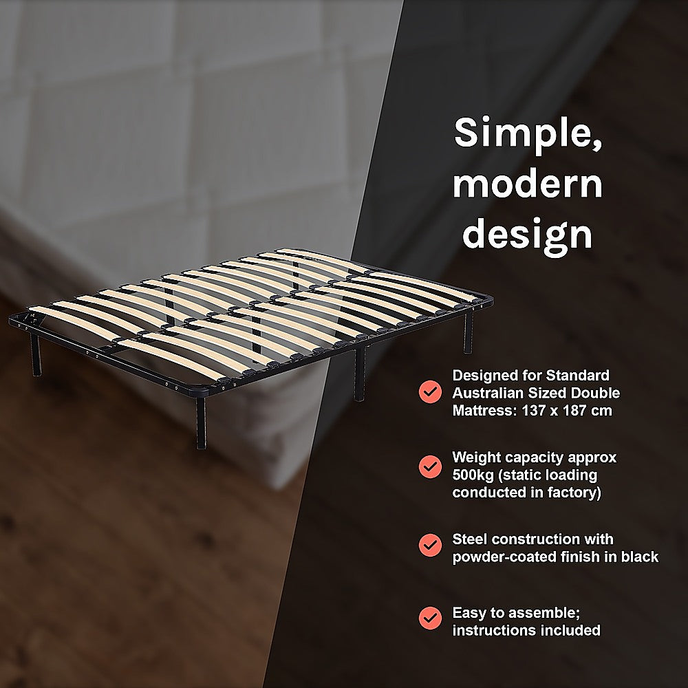 Double Metal Bed Frame - Bedroom Furniture - Cosy Abode