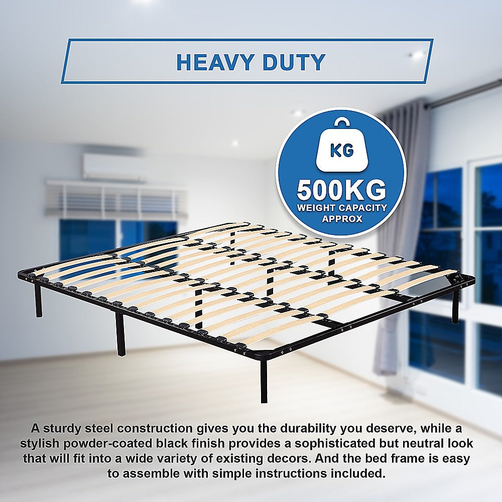 King Metal Bed Frame - Bedroom Furniture - Cosy Abode