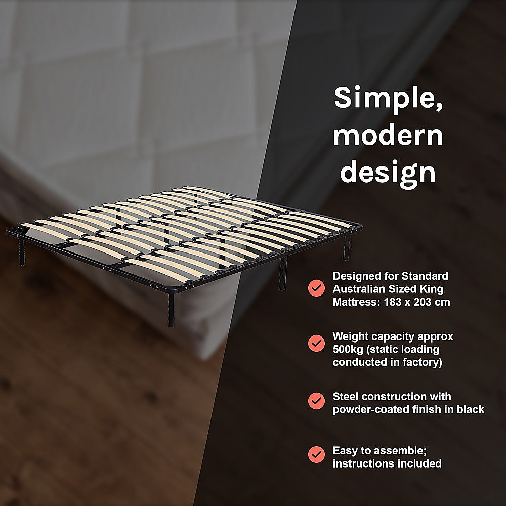 King Metal Bed Frame - Bedroom Furniture - Cosy Abode