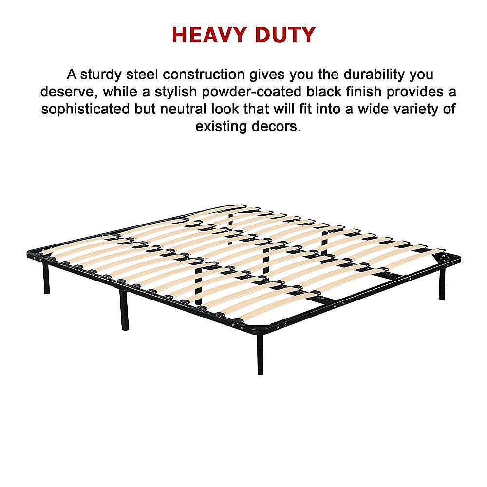 King Metal Bed Frame - Bedroom Furniture - Cosy Abode