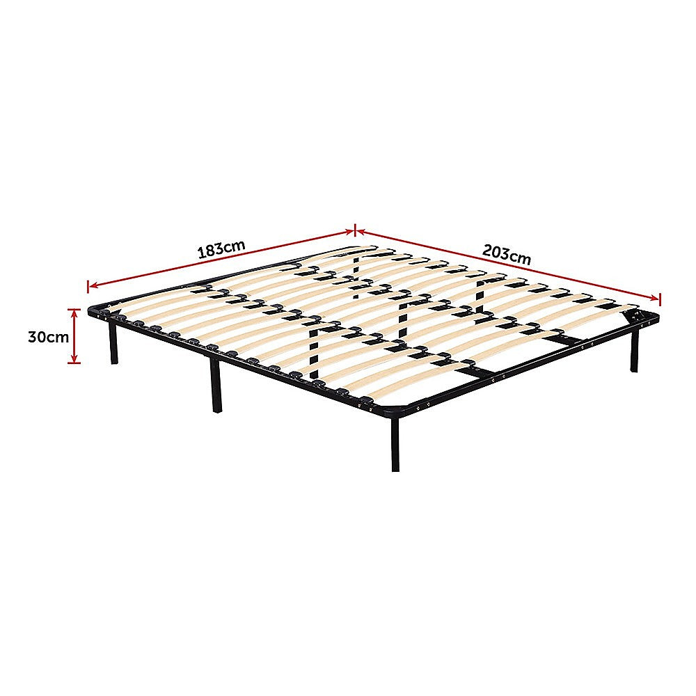 King Metal Bed Frame - Bedroom Furniture - Cosy Abode