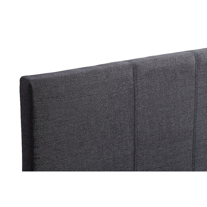 Single Linen Fabric Bed Frame Grey - Cosy Abode