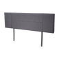 Linen Fabric King Bed Headboard Bedhead - Grey - Cosy Abode