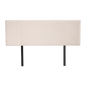 Linen Fabric Queen Bed Headboard Bedhead - Beige - Cosy Abode
