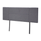 Linen Fabric Double Bed Headboard Bedhead - Grey - Cosy Abode