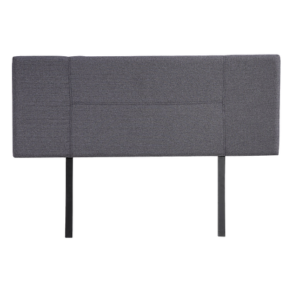 Linen Fabric Double Bed Headboard Bedhead - Grey - Cosy Abode