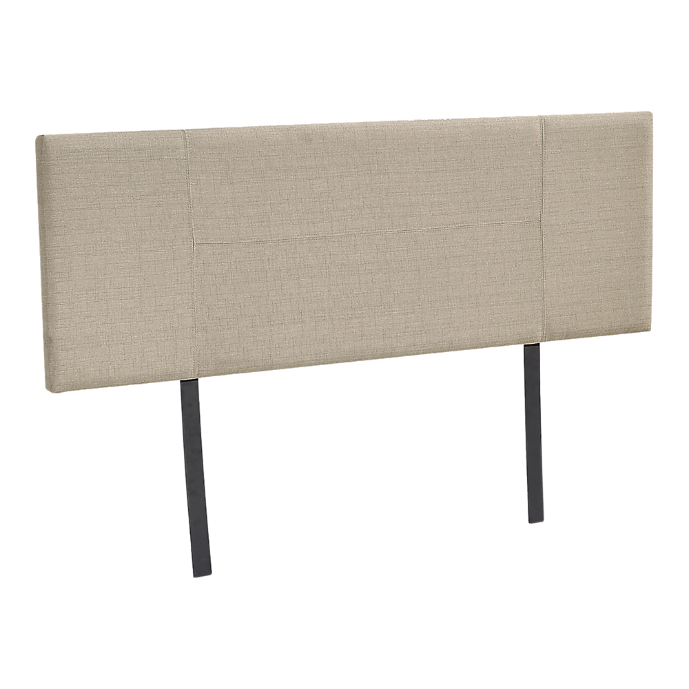 Linen Fabric Double Bed Headboard Bedhead - Beige - Cosy Abode