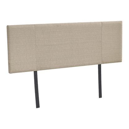 Linen Fabric Double Bed Headboard Bedhead - Beige - Cosy Abode