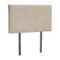 Linen Fabric Single Bed Headboard Bedhead - Beige - Cosy Abode