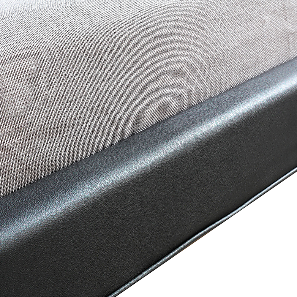 Double PU Leather Deluxe Bed Frame Black - Cosy Abode