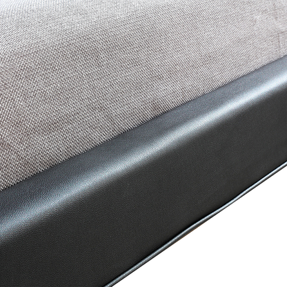 Double PU Leather Deluxe Bed Frame Black - Cosy Abode