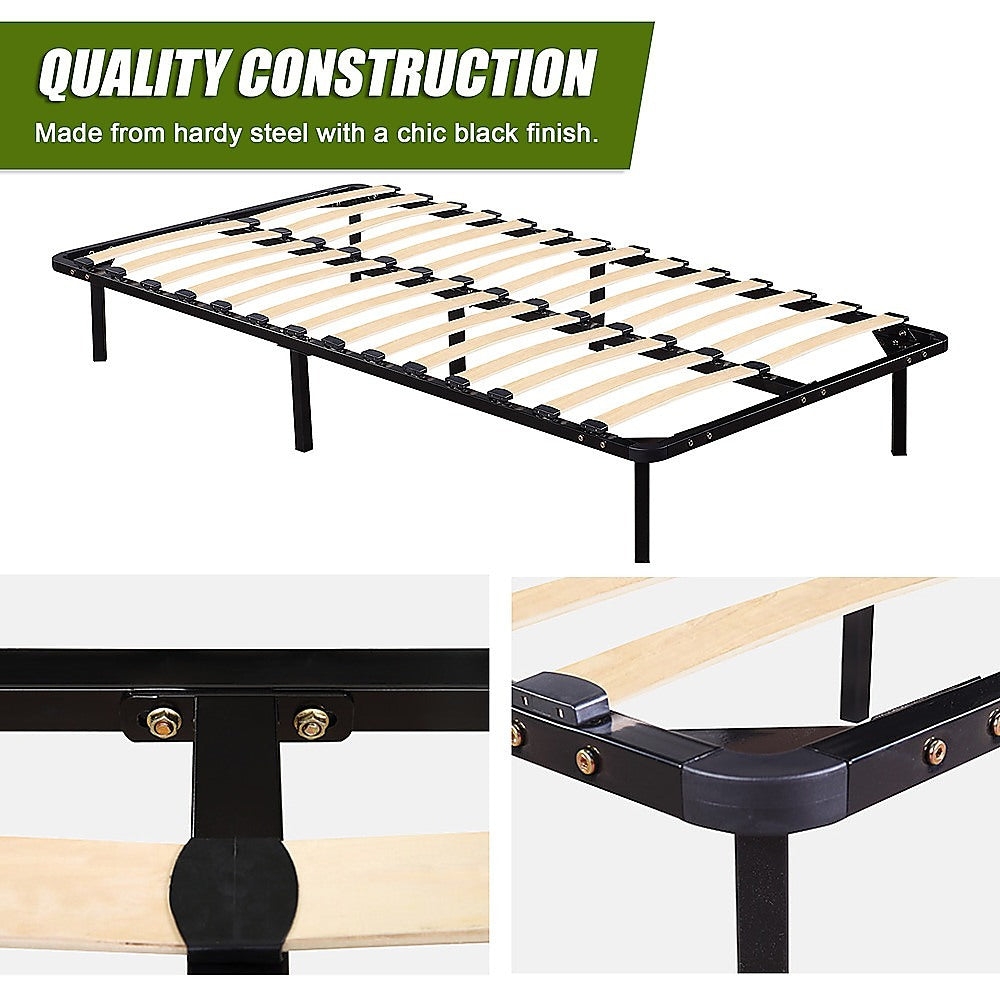 King Single Metal Bed Frame - Bedroom Furniture - Cosy Abode