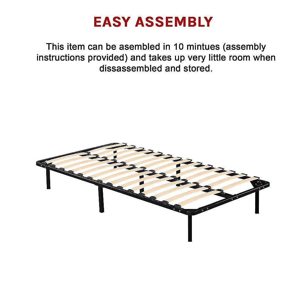 King Single Metal Bed Frame - Bedroom Furniture - Cosy Abode