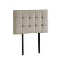 Linen Fabric Single Bed Deluxe Headboard Bedhead - Beige - Cosy Abode