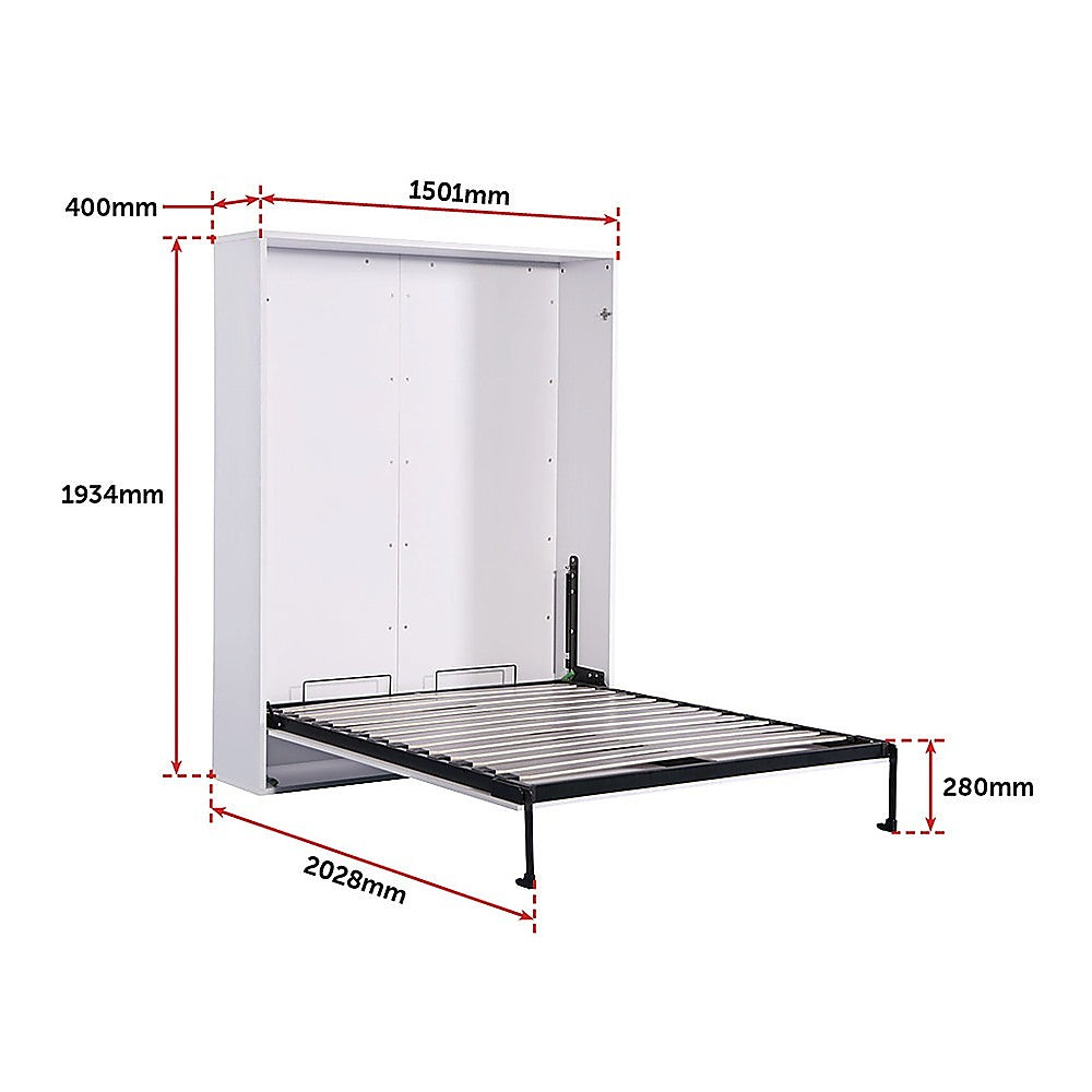 Palermo Double Size Wall Bed Diamond Edition - Cosy Abode
