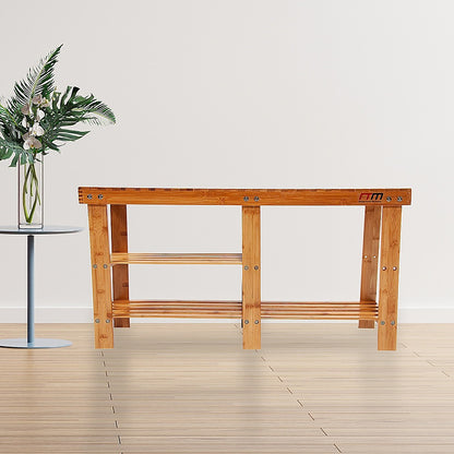 Bamboo Shoe Rack Wooden Bench Storage Organiser Cabinet Holder Stool - Cosy Abode