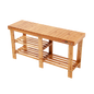Bamboo Shoe Rack Wooden Bench Storage Organiser Cabinet Holder Stool - Cosy Abode