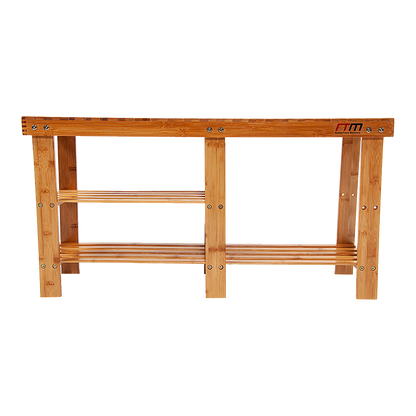 Bamboo Shoe Rack Wooden Bench Storage Organiser Cabinet Holder Stool - Cosy Abode