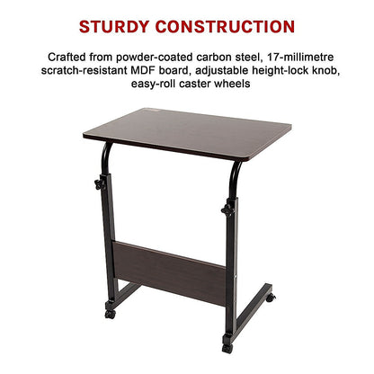 Mobile Laptop Desk Bed Stand Computer Table Adjustable Notebook Bedside Table - Cosy Abode
